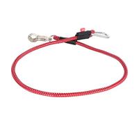 Imperial Riding Fascetta Elastica per Trailer, con Gancio antipanico e moschettone, 120 cm, Rosso Tango