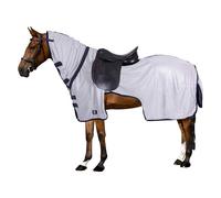 Imperial Riding IRH Royce, coperta leggera in rete traspirante con protezione anti-mosca e protezione UV per l'estate, grigio argento, 95