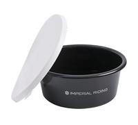 Imperial Riding Mangiatoia IRH Basic, Secchio per Cibo con Coperchio in plastica Alimentare, 2 l, Nero, 1 Size