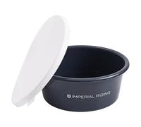 Imperial Riding Mangiatoia IRH Basic, Secchio per Cibo con Coperchio in plastica Alimentare, 6 l, Blu Navy, 1 Taglia