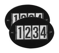 Imperial Riding Numero Iniziale IRH Basic Quick Pin, Supporto Numero Iniziale con Fissaggio rapido, Set a Due cifre, Nero, 1 Size