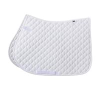 Imperial Riding Sottosella IRH Basic VS per la versatilità in Twill di Poliestere con Doppia Cinghia di Fissaggio e Billetstrap, Bianco, Full