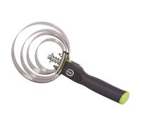 Imperial Riding Striscia a molla in metallo IRH, robusta striscia a molla in metallo per la rimozione di peli sciolti e sporco grossolano, efficace pulizia del pelo e look elegante stalla, grigio lime