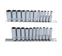 Imperial SAE / AF Double Deep Sockets 1/4" and 3/8" Drive 5/32" - 7/8" 23pz Set