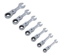 Imperial SAE AF Stubby Flexi Headed Cricchetto Tenditori Chiave 5/16" - 3/4" 7pz