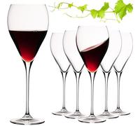 IMPERIAL - Set di 6 bicchieri da vino rosso a forma di goccia, 520 ml, lavabili in lavastoviglie