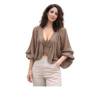 Imperial - Top Cropped - - Blouses & Shirts - Donna - Marrone - M