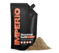 IMPERIO Confezione di ricarica per capelli sparsi - 110 g con pelo sfuso di alta qualità - Ricarica sostenibile con pratica chiusura - Facile riempimento della scatola per capelli (marrone chiaro, 110