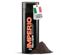 IMPERIO Fibre capelli - per l'infoltimento dei capelli per capelli più spessi e pieni in pochi secondi. Nasconde la caduta dei capelli nelle donne e negli uomini. 100% naturale. 26g (castano scuro)