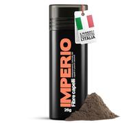 IMPERIO Fibre capelli - per l'infoltimento dei capelli per capelli più spessi e pieni in pochi secondi. Nasconde la caduta dei capelli nelle donne e negli uomini. 100% naturale. 26g (castano medio)
