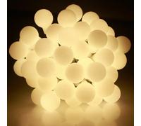 Impermeabile 10M 33ft Bianco Caldo 100 LED Bacca Palline Natale Fairy Luci 8