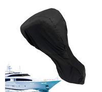 Impermeabile 210D Outboard Motor Cover 15-100HP Engines, UV-Resistant Propeller Guard, Ideal for Pontoon Boats, Fishing Vessels, Paint Preservation, and Outdoor Marine Storage, Black