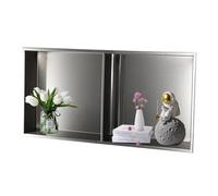 Impermeabile 304 Doccia In Acciaio Inox Incasso Parete Rt per Shampoo & Sapone Costruito In Alcova Mensola Piastrelle Design Libero Moderno Grigio Bagno nizer