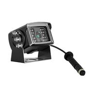 Impermeabile 4PIN Custodia In Metallo Resistente Sensore CCD Telecamera Posteriore Retromarcia IR 12-24v Per Caravan Truck Bus Regolabile Telecamera Auto(12V)
