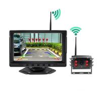 Impermeabile 7 '' 5G Wireless IPS Screen Monitor Per Veicoli Kit Telecamera Per Retrovisione Per Auto Segnale Digitale Stabile Regolabile Telecamera Auto