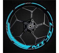 Impermeabile Adesivo Ruota Moto per Yamaha MT07 MT 07 MT-07 Cerchione Riflettente Decalcomania Adesivi per Ruote Decalcomanie per Mozzo Ruota Adesivi Decorativi per Cerchioni(Colore 5)
