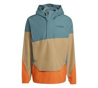 Anorak Terrex Xploric 2.5L Climaproof Preloved Teal / Cardboard / Semi Impact Orange S