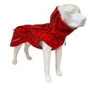 Croci Hiking Cappotto Per Cani, Impermeabile Per Cani, Makalu, Fodera Termoregolante, Mimetico Rosso, 65 cm