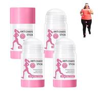 Impermeabile anti-sfregamento, balsamo anti-attrito per cosce, ascelle e reggiseno, formula non grassa con burro di karitè, estratto di aloe e melograno, pelle sensibile (4 pezzi)