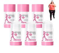 Impermeabile anti-sfregamento, balsamo anti-attrito per cosce, ascelle e reggiseno, formula non grassa con burro di karitè, estratto di aloe e melograno, pelle sensibile (6 pezzi)