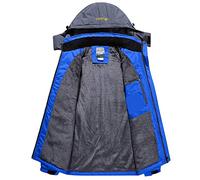 Impermeabile Antivento Giacche impermeabili con Cappuccio Snowboarding Caldo Abbigliamento e Giacche per Uomo Giacca senza Maniche Uomo Marca, blu, XXL, Giubbotto