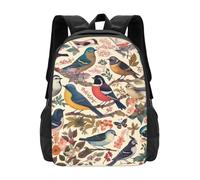 Impermeabile Backpack Birds In My Garden Print Borse Da Scuola Eleganti Zaino Università Per Escursionismo, Scuola, Idea Regalo, 42X32X14Cm