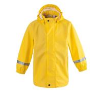 Impermeabile Bambini Poncho Pioggia con Cappello a Tesa Trasparente Strisce Riflettenti Ragazze Ragazzi Giacche per La Pioggia con Tasca Bottoni Cerniera Raincoat 2-8 Anni