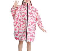 Impermeabile Bambino Poncho Antipioggia Giacca Leggera Impermeabili Scuola Unisex Bimbo Bimba Tasca Cerniera Portatile Cappuccio Ragazzi Bambini da Pioggia