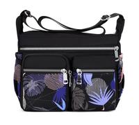 Impermeabile Borsa a Tracolla Nylon Fiore Stampa Casual Donna Spalla