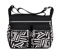 Impermeabile Borsa a Tracolla Nylon Fiore Stampa Casual Donna Spalla