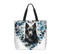 Impermeabile Borsa Donna Puppy Surrounded By Love Borsa Shopper Riutilizzabile Shopper Borsetta Per Uso Viaggi, Regali, Shopping, 40X50X15Cm