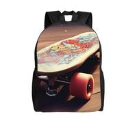 Impermeabile Borse Da Scuola Skateboard Backpack Casual Borsa Da Viaggio Per Adulti, Escursionismo, Trekking, 42X32X14Cm