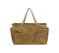 Impermeabile Camping Tote, Camping Utensil Bag, 46 x 17,5 x 28 cm, Firewood Carrying Bag, Simple and Stylish, Spacious Storage Capacity for Cookware, Picnic and Grilling, Green, Khaki, cachi, Se