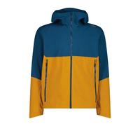 CMP - Jacket Fix Hood 2 Layer - Giacca antipioggia 50 blu/giallo
