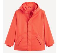 Impermeabile con cappuccio foderato in jersey Rosso 18 mesi - 81 cm Tinta unita