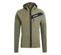 Impermeabile con cerniera con cappuccio adidas Terrex Techrock Vert XS