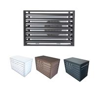 Impermeabile Copertura Del Condizionatore D'Aria,Copertura Della Pioggia Del Condizionatore D'aria,Recinzione Dell'aria Condizionata,Supporto Per Interno Esterni Giardino Balcone ( Colore : Bianco , M