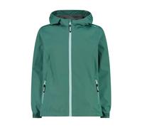 CMP - Girl's Jacket Fix Hood Printed - Giacca antipioggia 116 turchese