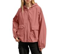 Impermeabile Da Donna Giacca Antipioggia Traspirante Antivento Impermeabile Da Pioggia a Vento Sportivo Resistente Alle Rughe Trench Con Cappuccio Leggera Per Campeggio All'aperto Escursionismo 2025