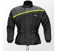 GMS-Moto Douglas, giacca antipioggia XXL male Nero/Grigio/Giallo Fluo
