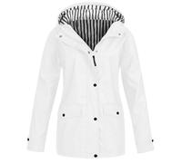 Impermeabile Da Pioggia Donna Impermeabile Da Pioggia a Vento Leggera Trench Con Cappuccio Antivento Resistente Alle Rughe Sportivo Giacca Antipioggia Traspirante All'aperto Campeggio Trekking 2025