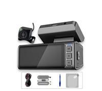 Impermeabile Dash Cam Per Auto DVR 4K Videoregistratore Per Visione Notturna A Doppia Lente Anteriore E Posteriore Scatola Nera Regolabile Telecamera Auto(A)