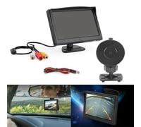 Impermeabile Display Monitor Auto Schermo LCD TFT 5 Pollici Styling Auto Wireless Display Auto Con Telecamera Retromarcia Regolabile Telecamera Auto(Monitor Only)