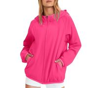 Impermeabile Donna Leggero Lungo Trench Da Pioggia Sportivo Leggera Giacca Con Cappuccio a Vento Traspirante Antivento Impermeabile Antipioggia Resistente Alle Rughe Per Campeggio Escursionismo 2025