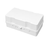 Impermeabile Extension Box, Weatherproof Cord Protector, Outdoor Cable Safety Case Lockable Design, Heavy Duty Electrical Connection Cover for Christmas Holiday Lights Garden Outdoor Use 9,25 x 5,35