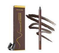 Impermeabile Eyeliner Matita, Impermeabile Gel Eyeliner Pen, Longa durata & Smugge-proof Eye Makeup Matite con Sharpener Water Line Eye liner per gli occhi sensibili (04 Brown)