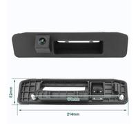 Impermeabile Fisheye 1080P CCD Visione Notturna Veicolo Vista Posteriore Retromarcia Parcheggio Telecamera Per Auto Per Monitor Regolabile Telecamera Auto(Model B,720P)
