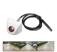 Impermeabile Golden Fisheye Parcheggio Automatico Traiettoria Dinamica Intelligente Linea Di Parcheggio Telecamera Retromarcia Regolabile Telecamera Auto(BIANCO)