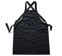 Impermeabile Grembiule con Schienale Incrociato E Tasche Grembiule Vintage Rustico per Arte Letteraria, Negozio di Fiori, Caffetteria E CucinaBlack,One Size