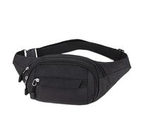 Impermeabile Hiking Waist Bag, Camping Belt Bags, Adorable Fashion Travel Bum Fanny Pack, Casual Belts Bag for Dog Walking, Running, Shopping, Outdoor and Daily Use, Men Women, Nero , Se référer au